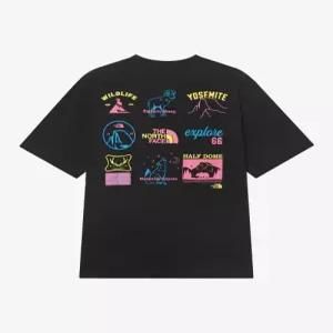 노스페이스 THENORTHFACE NT7UR06J 화이트라벨 어드벤쳐 반팔 라운드티 BLACK
