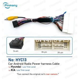 자동차 라디오 케이블 커넥터 안드로이드 헤드 유닛 전원 배선 하네스 어댑터 HYC13 For KIA Hyundai Tucso