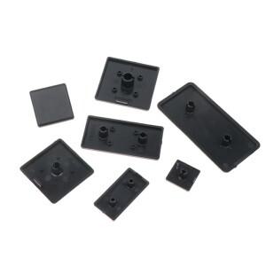 10Pcs  3030 4040 4545 EU 알루미늄 프로파일 용 플라스틱 엔드 캡 커버 플레이트 블랙