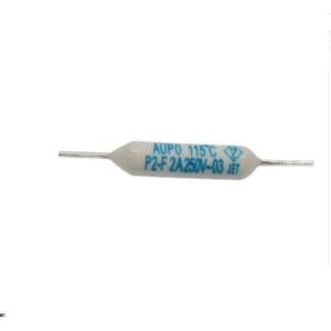 열 퓨즈 P2-F 250V 2A 115도 세라믹 튜브 유형 저항 전기 담요 일반적으로 사용되는 20PCS