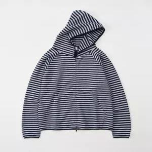 토피 T5F-SFHZU23GN 남성 플리스 기모플리스 스트라이프 후드 집업 GREY NAVY 53636