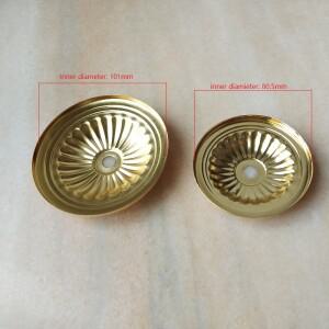 호환 골드/크롬 국화 샹들리에 천장 허브 박스 커버 100X20mm 80x16mm 램프 캡 조명 액세서리