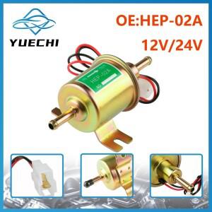 12V24V 범용 전기  펌프 저압 볼트 고정 와이어 디젤 가솔린 HEP-02A 자동차 기화기 바이크 오토바이 ATV용