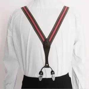 레더 서스펜더 가죽 멜빵 끈
