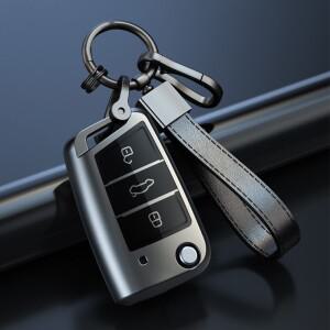 폭스 바겐 골프 7 MK7 Tiguan TPU 쉘 Fob 자동차 플립 키 케이스 커버 좌석 Ateca Leon FR Ibiza Skoda Oct