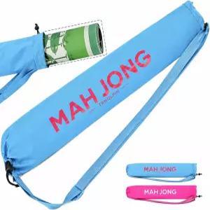 조절 가능한 어깨끈이 있는 휴대용 마작 매트 보관 가방 33인치 또는 31인치 정사각형 테이블 경량 여행용