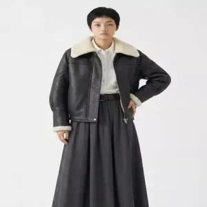 벨 마르슈 [최초가 269 600원] Classic Collar Faux Shearling Jacket