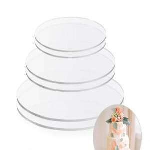 46810 인치 릴 라운드 케이크  2pcs 보드 재사용 가능 생일 축하 기본 플레이트 DIY 도구