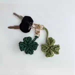 키링 마크라메 네잎클로버 열쇠고리 만들기 DIY 키트