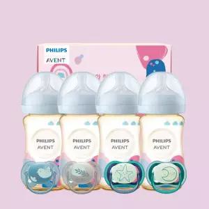 [출산세트6] 필립스 아벤트 아기편한 PPSU 젖병 260ml 4P+국민쪽쪽이 4P(SCY943/02+SCY943/02+SCF091/15+SCF376/13)