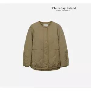 [써스데이아일랜드][Thursday Island] 이중 퀼팅 볼륨 점퍼(T236MJP532W)