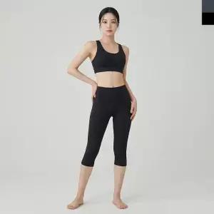 [엘케이에프엔씨]여성 2컬러 심플 베이직 7부 레깅스 DJJ-KAA-9011W (49505629)