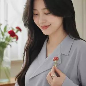 [골드스마일]어버이날 스승의날 카네이션 코사지 선물용 패키지 구성