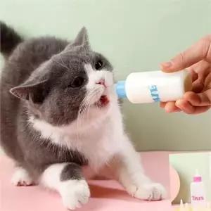 [골드스마일]강아지 젖병 60ml 고양이 젖병 우유병 젖꼭지 반려동물 급수 용품