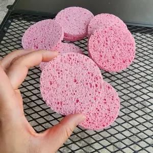마사지 클렌징 원형 해면 스펀지 세안용 10매