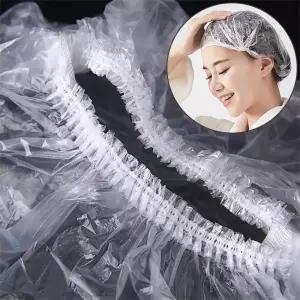 일회용헤어캡 100개 비닐 염색 파마 샤워