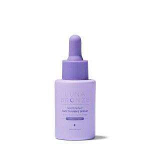 루나 브론즈 굿나잇 페이스 태닝 드롭스 | 식물성 셀프 세럼 프리 , (30ml 수분 비타민 호주 공급 오버나이트 태너 온스) 크루얼티 1.01파운드 C와
