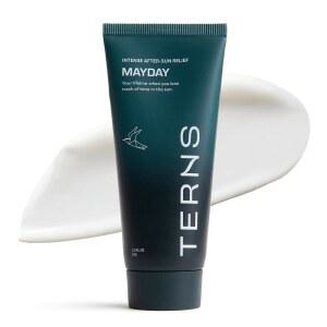 TERNS 메이데이 인텐시브 애프터 선 젤 쿨링 크림, 해양 위한 버터 무향, 2 & 바이오액티브 Oz 를 Fl 사이즈, 시어 스쿠알란, 콤플렉스, 3배 스킨 함유된 케어, 일광 나이아신아마이드, 여행용 알로에가