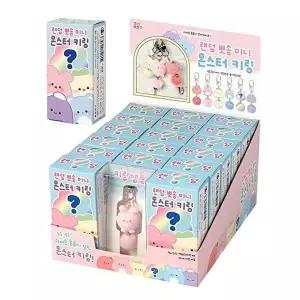 [셀러허브 생활리빙][일정문구] 랜덤 뽀송 미니 몬스터 키링 17개(박스) (45894500)