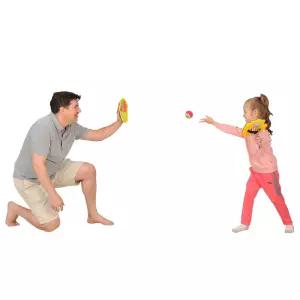 아빠와놀기 캐치볼 게임 벨크로 미트 야외공놀이 유아체육교구 파워캐쳐 공받기