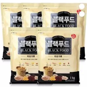 선식 블랙푸드 미숫가루 1kg 5개