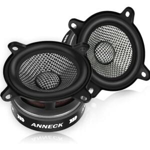 3.5인치 스피커 자동차 오디오 300W 카본 파이버 콘 우퍼  깊은 저음 및 선명한 음질  트럭용 간편 설치