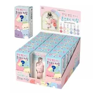 [일정문구] 랜덤 뽀송 미니 몬스터 키링 17개(박스)