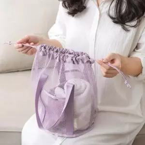 [라일리] Rly 가넬리 비치 메쉬 복조리 네트백 수영가방 SD-