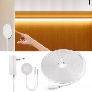 핸드 스캔 센서 및 터치 조광기 스위치 LED 스트립 네온 램프 방수 라이트 테이프 침실 주방 캐비닛