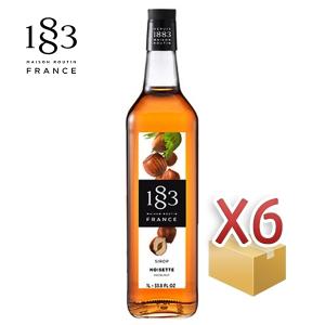 1883 헤이즐넛시럽 1L 1박스(6개) 헤이즐럿,헤이즐
