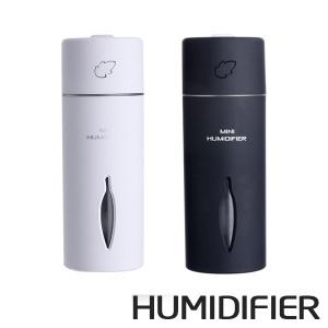 USB 미니가습기 SL-J001 화이트/LED 초음파가습기 휴대용 필터형 차량용