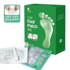 KJI공업 에센스네이쳐 다아름 목초 밴드형 발패치 20매입 / 발바닥패치 독소제거