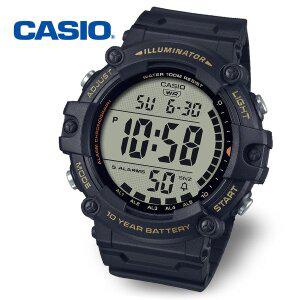 [카시오][정품] CASIO 카시오 AE-1500WHX-1A 롱밴드 10년전지 방수 전자 군인시계