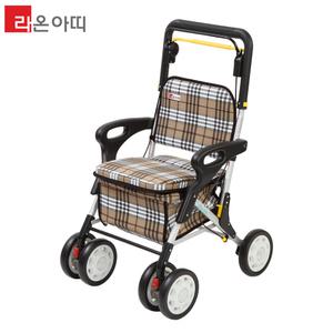 라온아띠 성인용 보행보조차 KCS-303 실버카 할머니 유모차 보행기 롤러레이터 효도선물