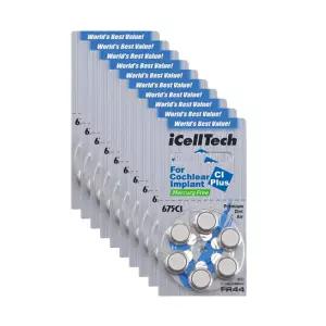 아이셀텍 인공와우 675CI (60EA) 코클리어 메델 칸소 보청기 배터리 밧데리 건전지 약 