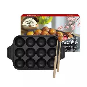 아트박스/베리구즈 타코야키만들기 IH 인덕션 타코야끼팬 12구 + 송곳2P