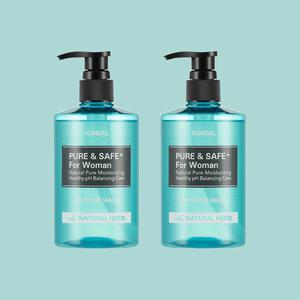 쿤달 퓨어 앤 세이프 여성청결제 2구 세트 베르가못 300ml