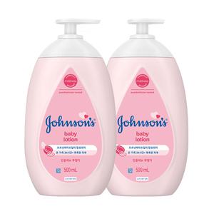 존슨즈 바디로션 핑크 로션 500ml x 2개
