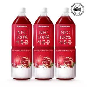 [참앤들황토농원] NFC착즙원액 석류즙 1L 3병