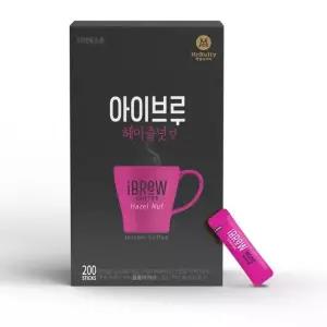 아이브루 헤이즐넛향 블랙 커피믹스 200개입