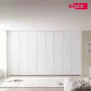 [에넥스] E0 PET 아르당 무몰딩 붙박이장 300cm 10자
