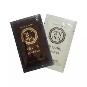 일회용 댕기머리 한방 샴푸플러스컨디셔너린스 50개 여행용 파우치 1회용