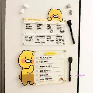 카카오프 춘식이 메모보드세트 투두리스트 마그넷 위클리 플래너mno715