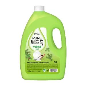 피죤 퓨어 주방세제 솔잎향 3L 용기 x 2개
