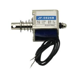 푸시 풀 타입 오픈 프레임 솔레노이드 전자석 모듈 JF-0826B 12V 2A 리셋 10mm 20N 1 개