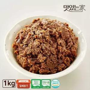 맛있는家 순창문옥례식품 우리콩 재래식 된장 1kg 밀폐용기