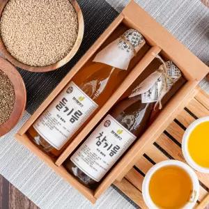 [문경현대방앗간]100% 국산 참기름 들기름 선물세트 350ml