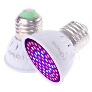 200LED 풀 스펙트럼 E27 E14 GU10 LED 전구 꽃 적색 고속 수경재배 IR 스팟 청색 생장등 UV 220V 식물 램프 MR16
