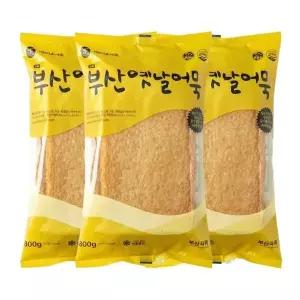 부산미도어묵 부산 미도 옛날어묵 800g 25입 사각 x3세트