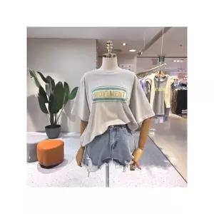 [하프클럽/에잇컨셉]  C25D7FTS293 실켓 무브 프린트 반팔 티셔츠